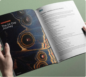 An open notebook on a desk